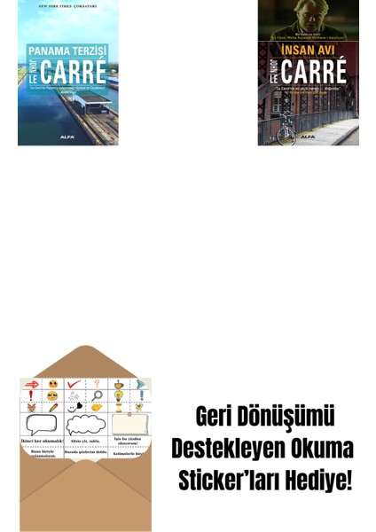 Panama Terzisi + Insan Avı + Okuma Sticker'ları