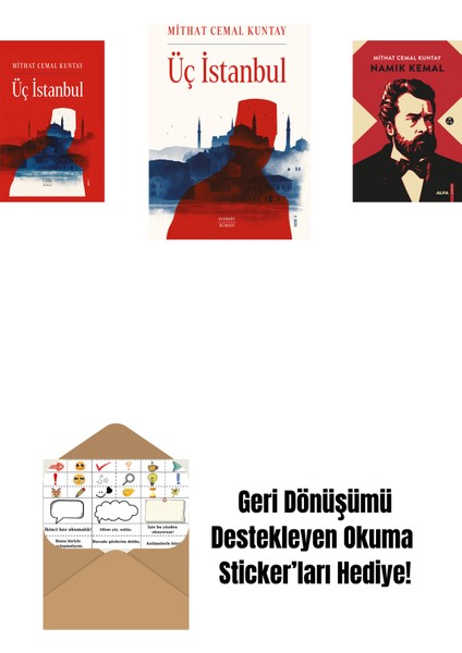 Üç Istanbul (Ciltli) + Üç Istanbul + Namık Kemal (Ciltli) + Okuma Sticker'ları