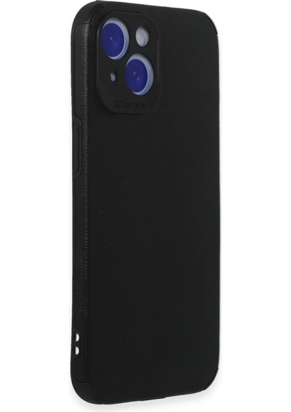 Newface iPhone 15 Kılıf Loop Deri Silikon - Siyah