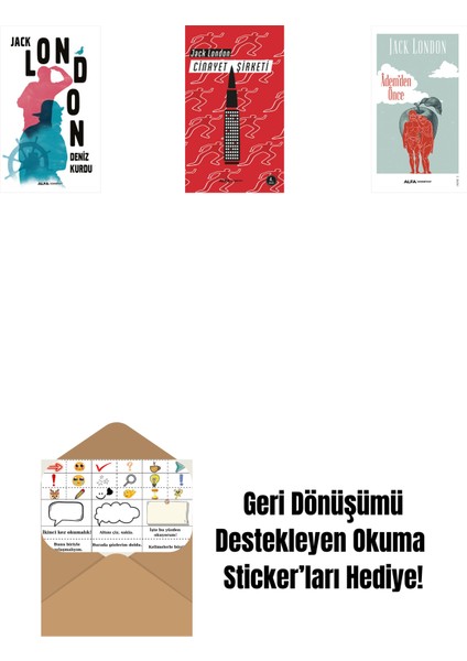 Deniz Kurdu + Cinayet Şirketi + Âdem'den Önce + Okuma Sticker'ları