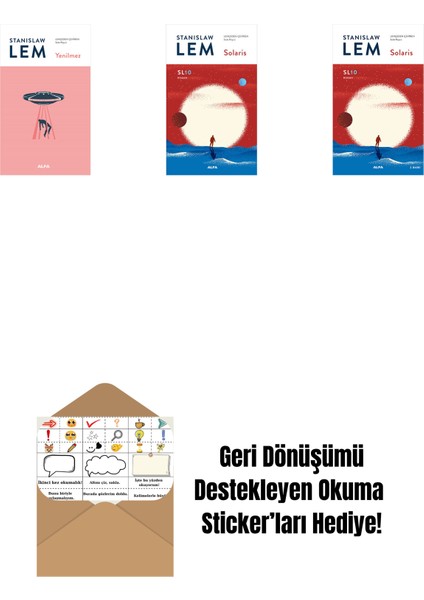 Yenilmez + Solaris - SL10 (Ciltli) + Solaris (SL10) + Okuma Sticker'ları
