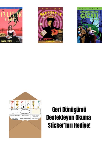 Kanatlı Tehlike Ya Da Iblis'in Ziyareti + Marzipan'ın Yükselişi + Sardunyaların Gazabı + Okuma Sticker'ları