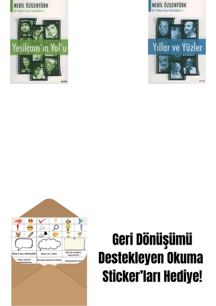 Yeşilçam'ın Yol'u + Yıllar ve Yüzler + Okuma Sticker'ları