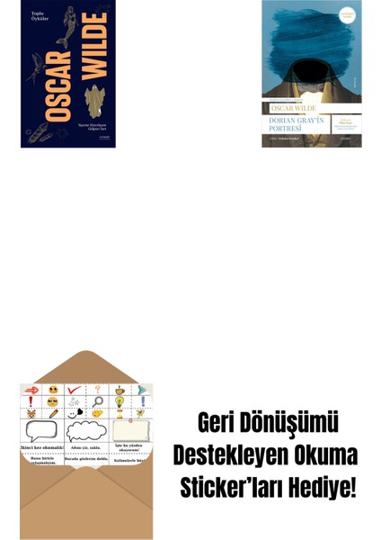 Oscar Wilde - Toplu Öyküler + Dorian Gray'in Portresi + Okuma Sticker'ları