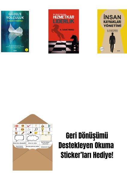 Güzel'e Yolculuk + Hizmetkar Liderlik (Cep Boy) + Insan Kaynakları Yönetimi + Okuma Sticker'ları