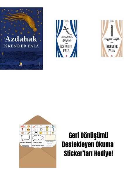 Azdahak + Jennifer’ın Düğünü (Ciltli) + Neyzen Tevfik (Ciltli) + Okuma Sticker'ları