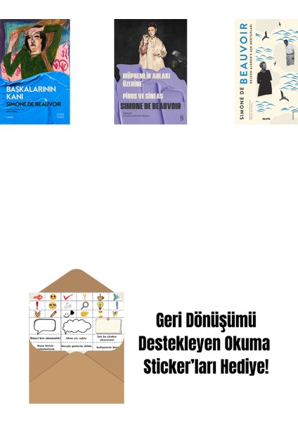 Başkalarının Kanı + Konuk Kız + Nelson Algren'e Aşk Mektupları + Okuma Sticker'ları