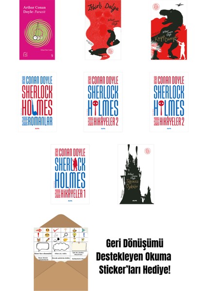 Sir Arthur Conan Doyle 8 Kitap Set + Okuma Sticker'ları