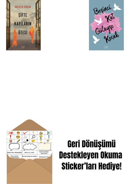 Çifte Kapıların Ötesi + Beşinci Kat + Okuma Sticker'ları