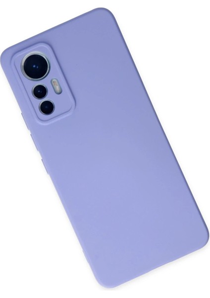 Newface Xiaomi Mi 12 Lite Kılıf Nano Içi Kadife Silikon - Lila modelleri