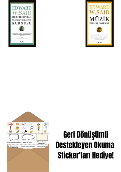 Joseph Conrad ve Otobiyografinin Kurgusu + Müzik Üzerine Görüşler + Okuma Sticker'ları
