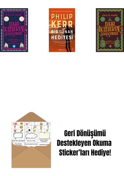 Dahi Ikizlerin Serüvenleri - Cengiz Han’ın Mezar Soyguncuları + Bir Yunan Hediyesi + Dahi Ikizlerin Serüvenleri - Katmandu'nun Kobra Kralı + Okuma Sticker'ları