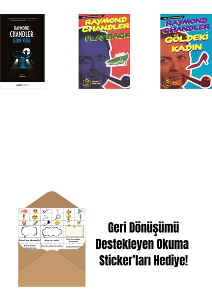 Uzun Veda + Playback (Cep Boy) + Göldeki Kadın (Cep Boy) + Okuma Sticker'ları