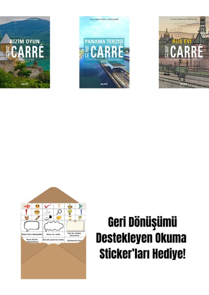 Bizim Oyun + Panama Terzisi + Rus Evi + Okuma Sticker'ları