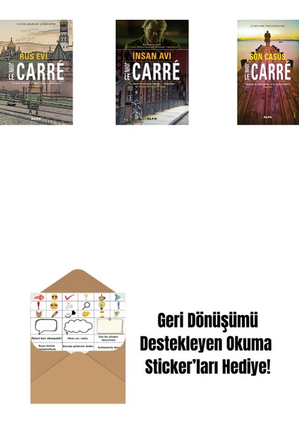 Rus Evi + Insan Avı + Son Casus + Okuma Sticker'ları