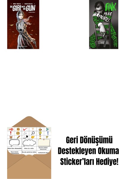 The Girl With The Gun + Fink + Okuma Sticker'ları