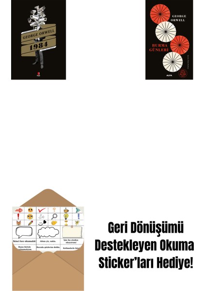 1984 + Burma Günleri (Ciltli) + Okuma Sticker'ları