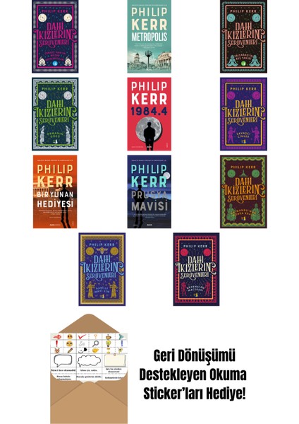 Philip Kerr 11 Kitap Set + Okuma Sticker'ları