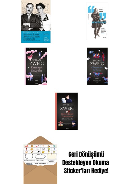 Stefan Zweig 5 Kitap Set + Okuma Sticker'ları