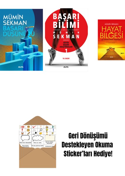 Başarı Düşünürü + Başarı Bilimi + Hayat Bilgesi + Okuma Sticker'ları