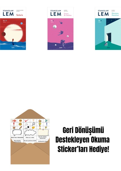 Solaris (SL10) + Insanın Bir Dakikası (Sl5) + Dönüşüm Hastanesi (Sl4) + Okuma Sticker'ları