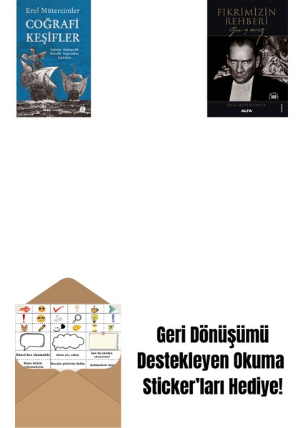 Coğrafi Keşifler + Fikrimizin Rehberi - Gazi Mustafa Kemal + Okuma Sticker'ları