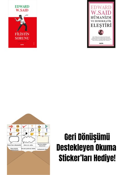 Filistin Sorunu + Hümanizm ve Demokratik Eleştiri + Okuma Sticker'ları