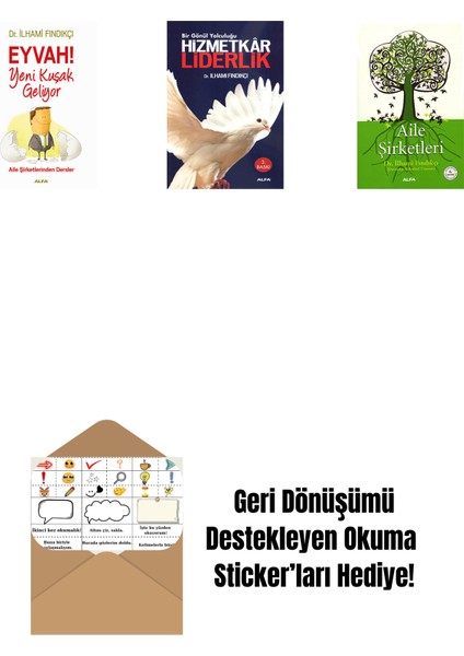 Eyvah! Yeni Kuşak Geliyor + Hizmetkâr Liderlik + Aile Şirketleri + Okuma Sticker'ları