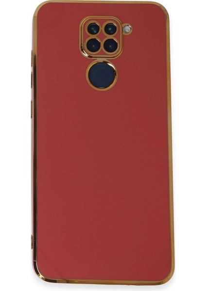 Newface Xiaomi Redmi Note 9 Kılıf Volet Silikon - Kırmızı