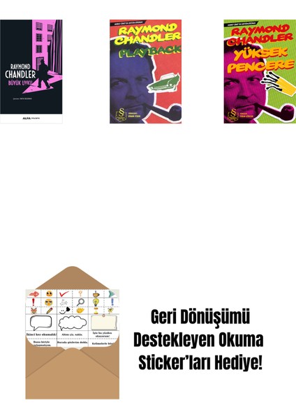Büyük Uyku + Playback (Cep Boy) + Yüksek Pencere (Cep Boy) + Okuma Sticker'ları