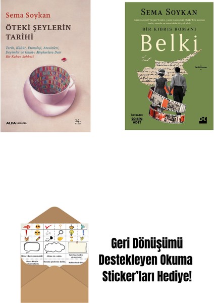 Öteki Şeylerin Tarihi + Belki + Okuma Sticker'ları