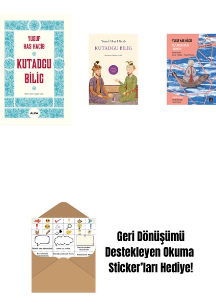 Kutadgu Bilig + Kutadgu Bilig + Kutadgu Bilig + Okuma Sticker'ları