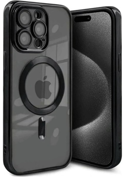 Newface iPhone 15 Pro Max Kılıf Kross Magneticsafe Kapak - Siyah