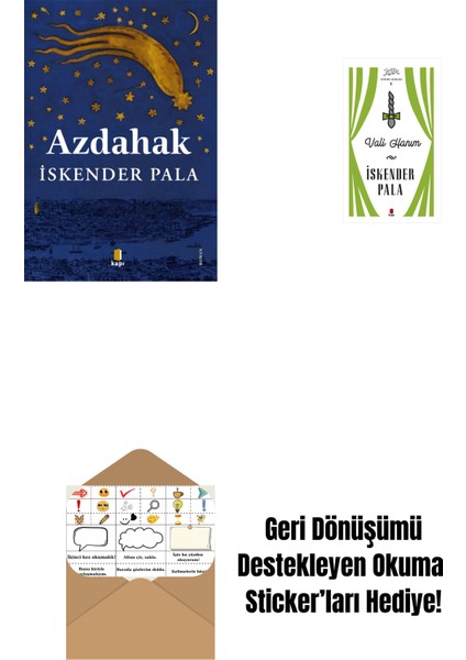 Azdahak + Vali Hanım (Ciltli) + Okuma Sticker'ları