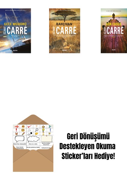 Gece Müdürü + Bahçıvan + Son Casus + Okuma Sticker'ları