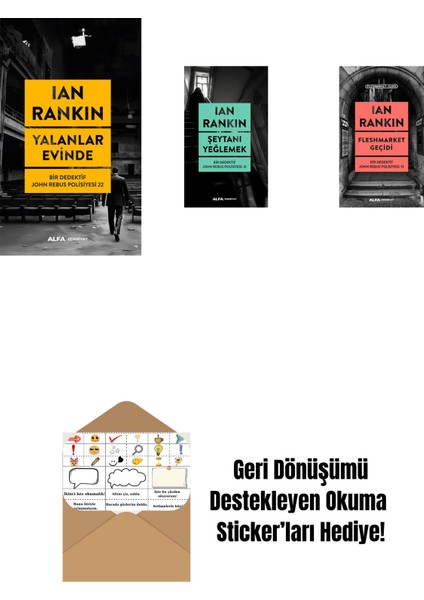 Yalanlar Evinde + Şeytanı Yeğlemek + Fleshmarket Geçidi + Okuma Sticker'ları