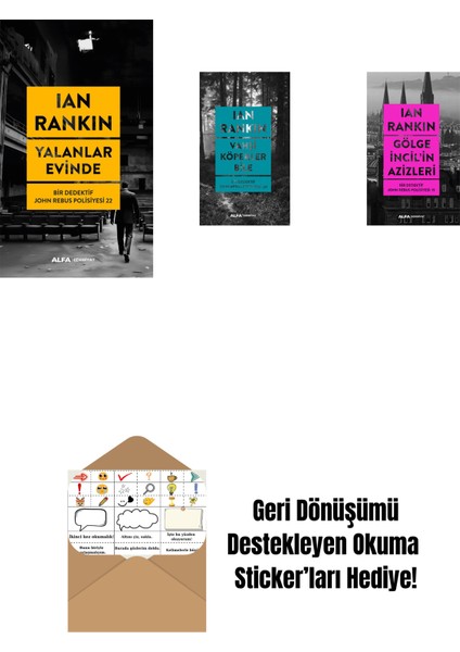 Yalanlar Evinde + Vahşi Köpekler Bile + Gölge Incil'in Azizleri + Okuma Sticker'ları