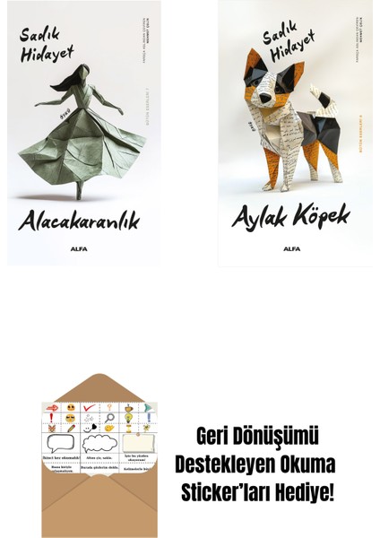 Alacakaranlık + Aylak Köpek + Okuma Sticker'ları