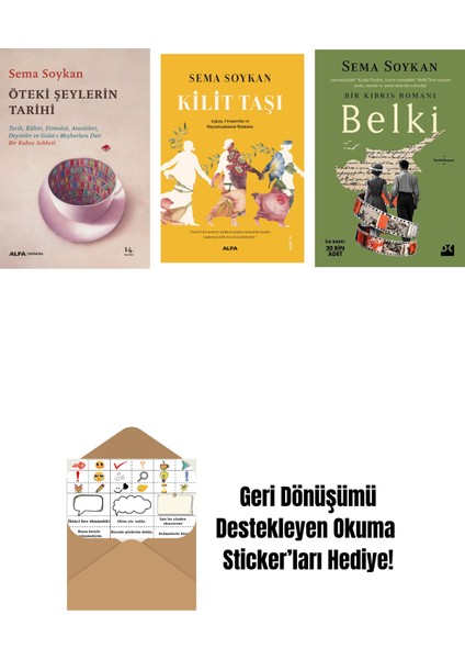 Öteki Şeylerin Tarihi + Kilit Taşı + Belki + Okuma Sticker'ları