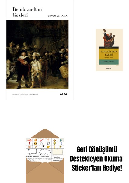 Rembrandt’ın Gözleri (Ciltli) + Yahudilerin Tarihi + Okuma Sticker'ları