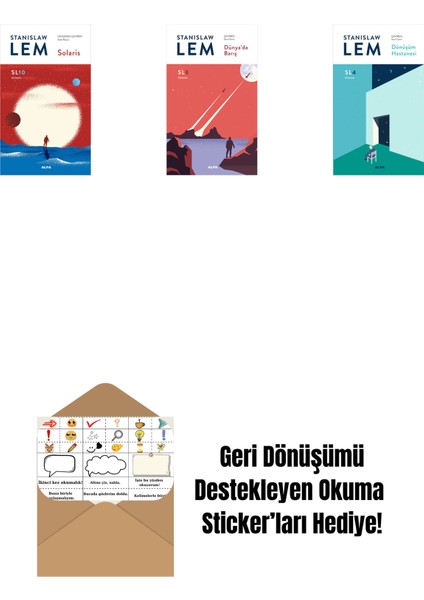 Solaris - SL10 (Ciltli) + Dünya’da Barış (Sl8) + Dönüşüm Hastanesi (Sl4) + Okuma Sticker'ları