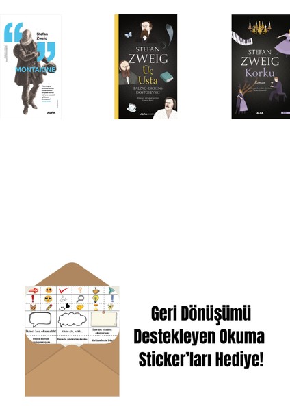 Montaigne + Üç Usta + Korku + Okuma Sticker'ları