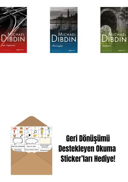 Kan Yağmuru + Ölü Lagün + Intikam + Okuma Sticker'ları