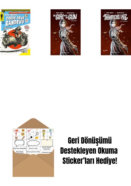 Derde Deva Randevu No- 4 + The Girl With The Gun + Tabancalı Kız + Okuma Sticker'ları