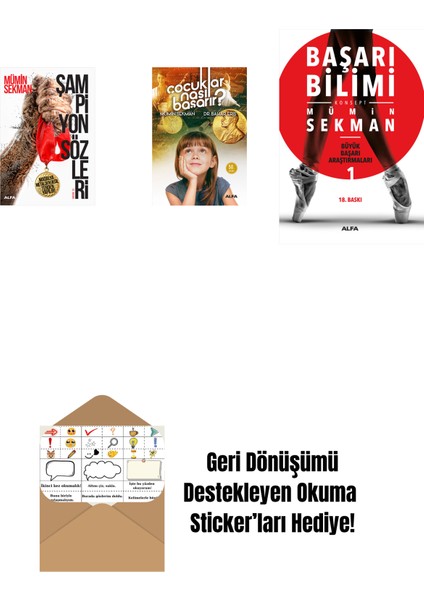 Şampiyon Sözleri + Çocuklar Nasıl Başarır? + Başarı Bilimi + Okuma Sticker'ları