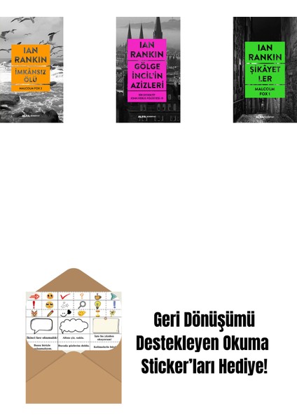 Imkânsız Ölü + Gölge Incil'in Azizleri + Şikâyetler + Okuma Sticker'ları