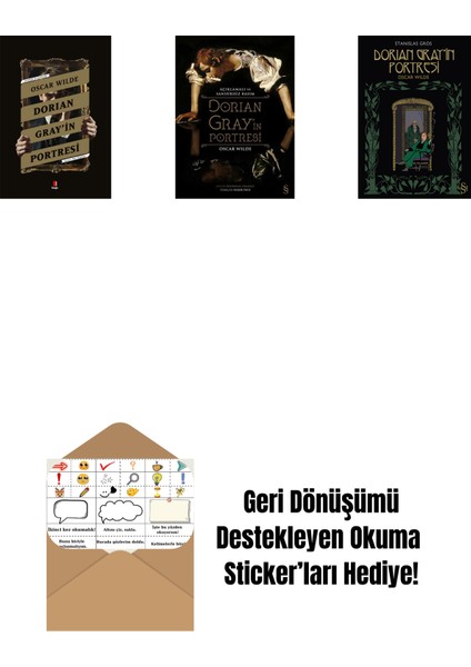 Dorian Gray’in Portresi + Dorian Gray'in Portresi (Ciltli) + Dorian Gray'in Portresi + Okuma Sticker'ları