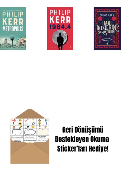 Metropolis + 1984.4 + Dahi Ikizlerin Serüvenleri - Akhenaten Macerası + Okuma Sticker'ları