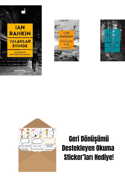 Yalanlar Evinde + Imkânsız Ölü + Vahşi Köpekler Bile + Okuma Sticker'ları