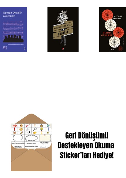 Everest Açıkhava 24 - Denemeler + 1984 + Burma Günleri + Okuma Sticker'ları